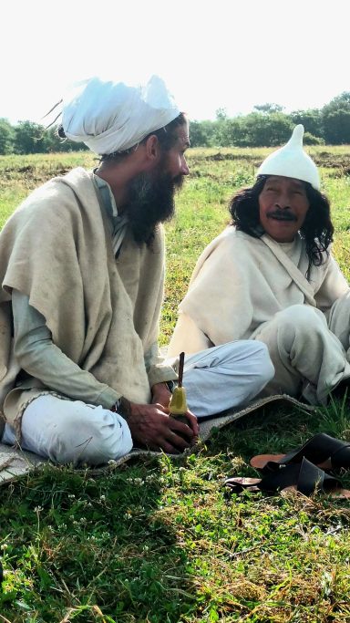 cérémonie avec les natives de Colombie, les Kogis